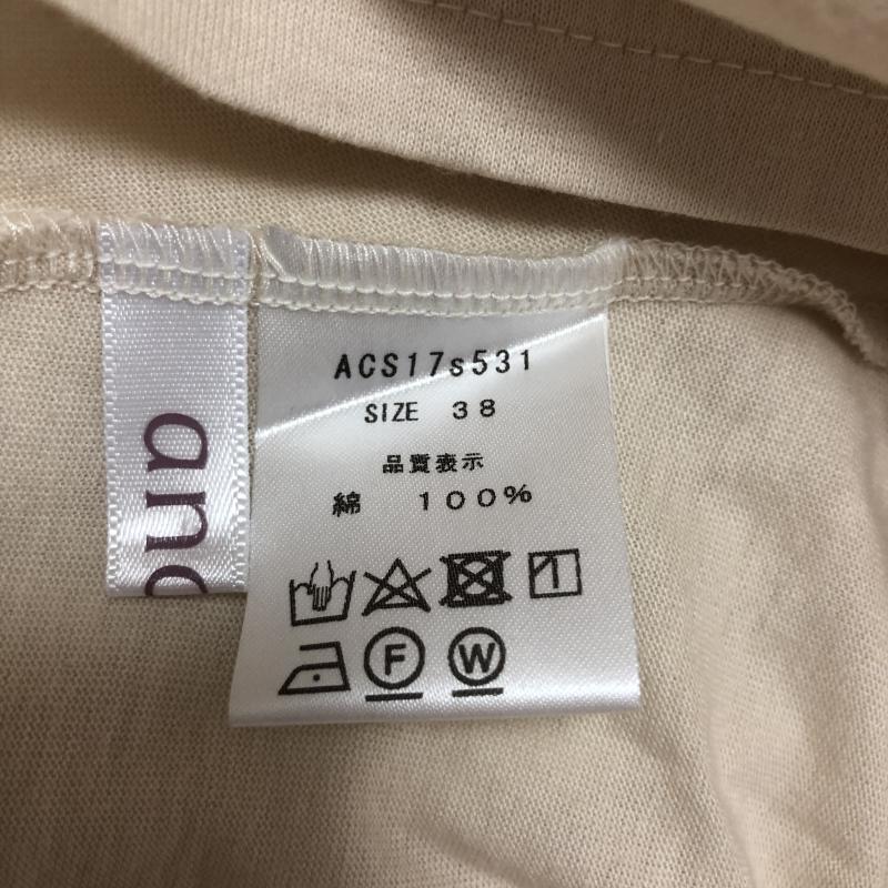 アナナス anana カットソー 七分袖 38 無地 白 / ホワイト / レディース USED 古着 中古 10005137