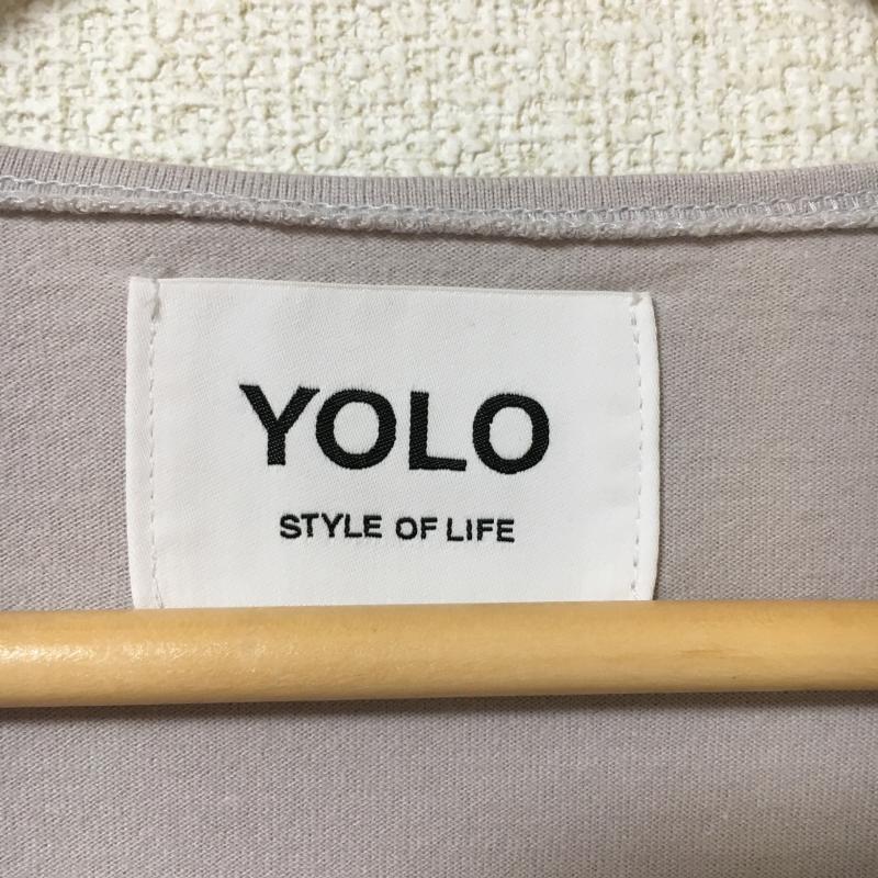 ヨーロ YOLO カットソー 半袖 38 無地 灰 / グレー / レディース USED 古着 中古 10005161