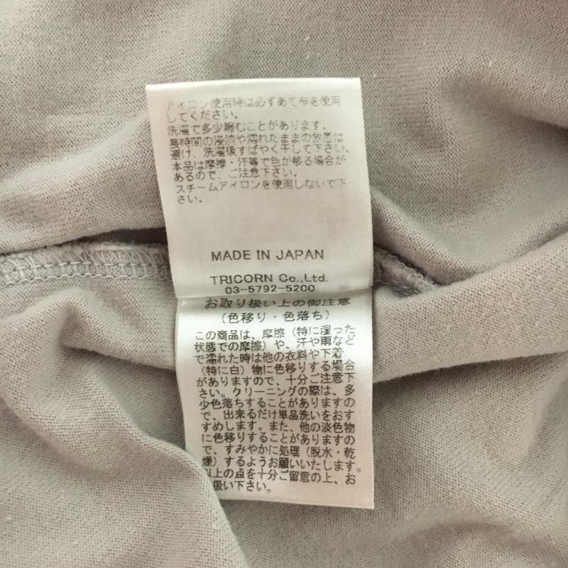 ヨーロ YOLO カットソー 半袖 38 無地 灰 / グレー / レディース USED 古着 中古 10005161