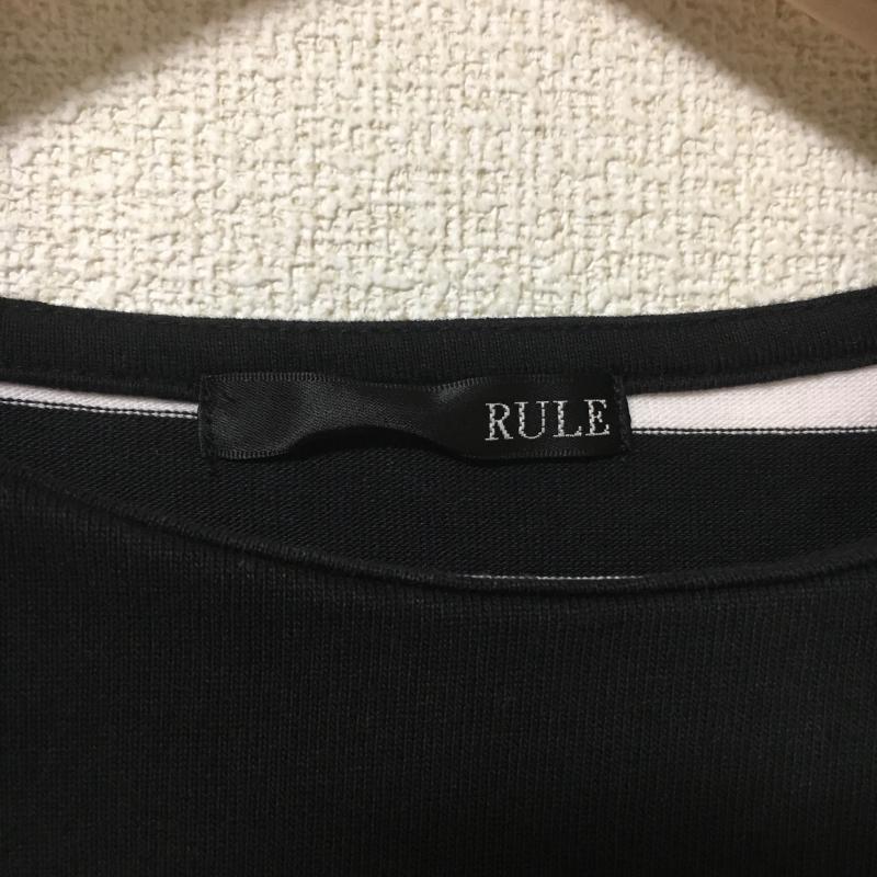 ルール RULe ワンピース ひざ丈スカート M 無地 X ボーダー柄 白 / ホワイト / X 黒 / ブラック / レディース USED 古着 中古 10005171