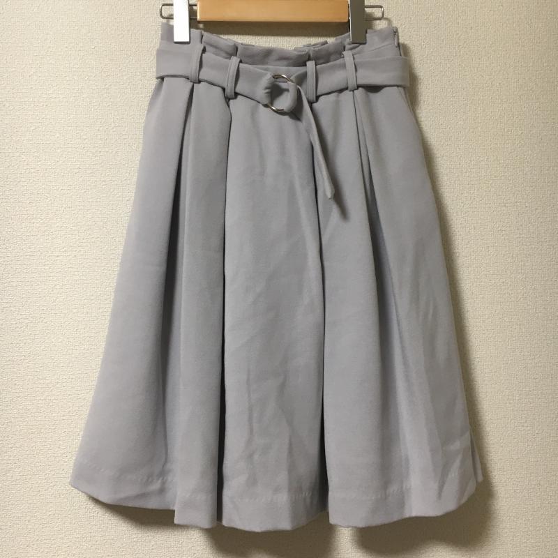 エンネア Ennea スカート ひざ丈スカート 38 無地 青 / ブルー / レディース USED 古着 中古 10005172