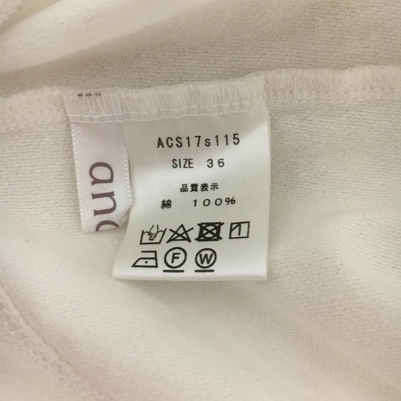 アナナス anana カットソー 半袖 36 無地 白 / ホワイト / レディース USED 古着 中古 10005175