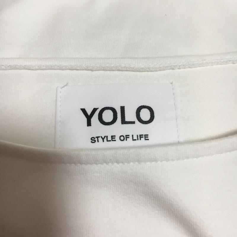 ヨーロ YOLO カットソー 半袖 38 無地 白 / ホワイト / レディース USED 古着 中古 10005176