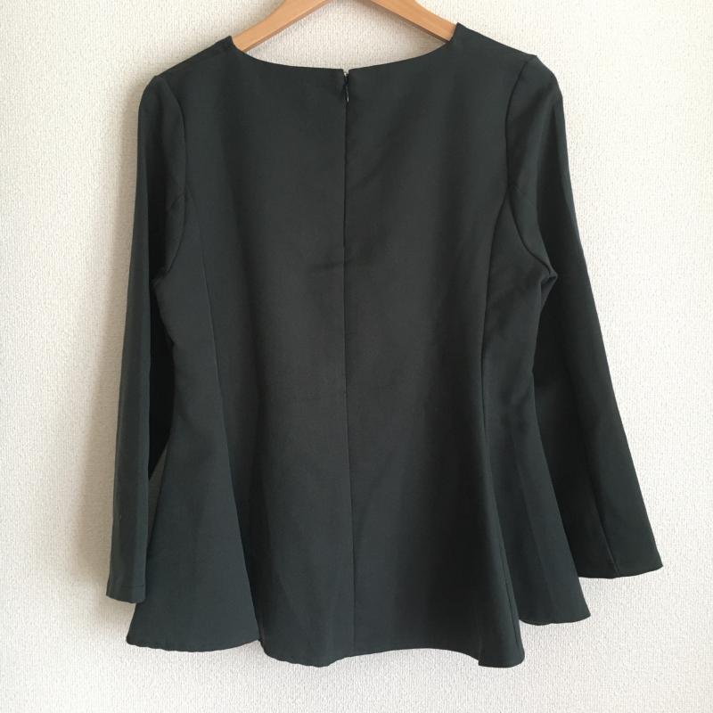 ロージー ROSIEE カットソー 長袖 S 無地 緑 / グリーン / レディース USED 古着 中古 10005182