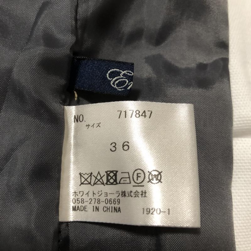 エンネア Ennea スカート ひざ丈スカート 36インチ チェック 灰 / グレー / レディース USED 古着 中古 10005190