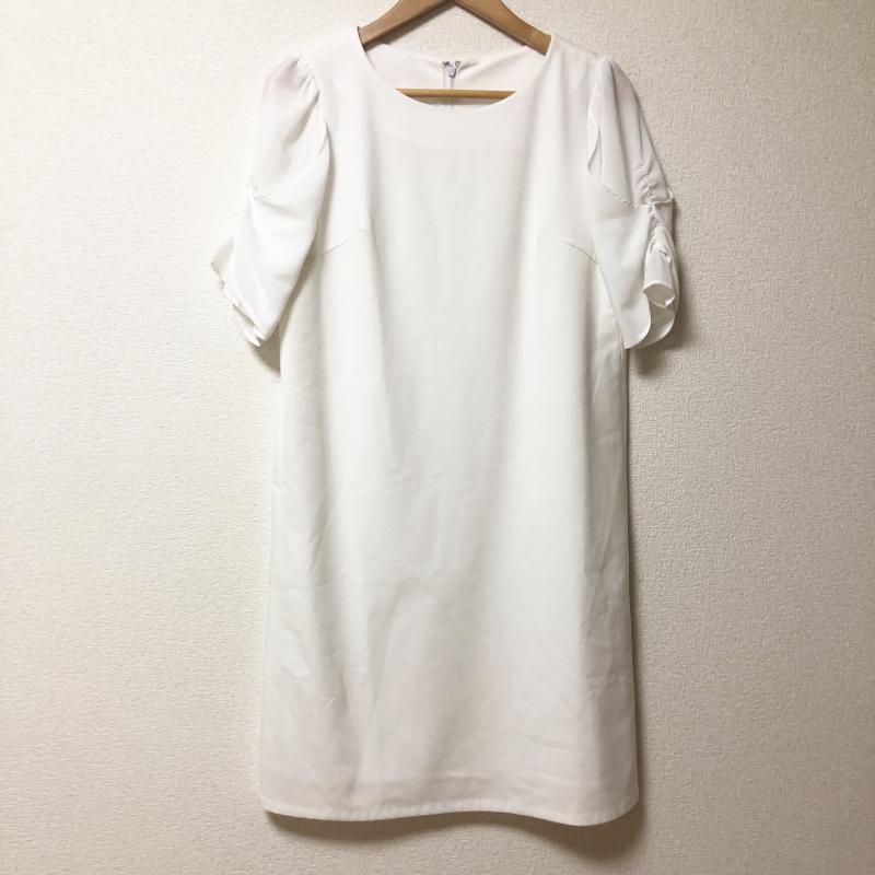 エンネア Ennea ワンピース ひざ丈スカート 36 無地 白 / ホワイト / レディース USED 古着 中古 10005342