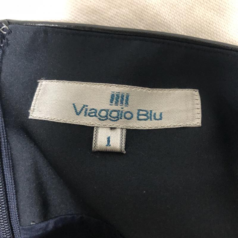 ビアッジョブルー Viaggio Blu スカート ミニスカート 1 無地 紺 / ネイビー / X マルチカラー / マルチカラー /  レディース USED 古着 中古 10005352
