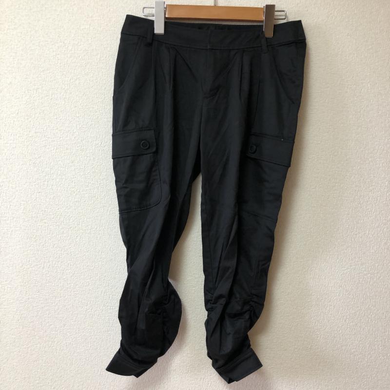 クイーンズコート QUEENS COURT パンツ スラックス 2 無地 黒 / ブラック / レディース USED 古着 中古 10005369