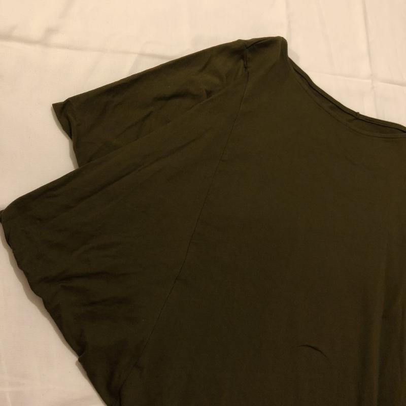 アナナス anana カットソー 長袖 袖にデザイン 38 無地 緑 / グリーン / レディース USED 古着 中古 10005398