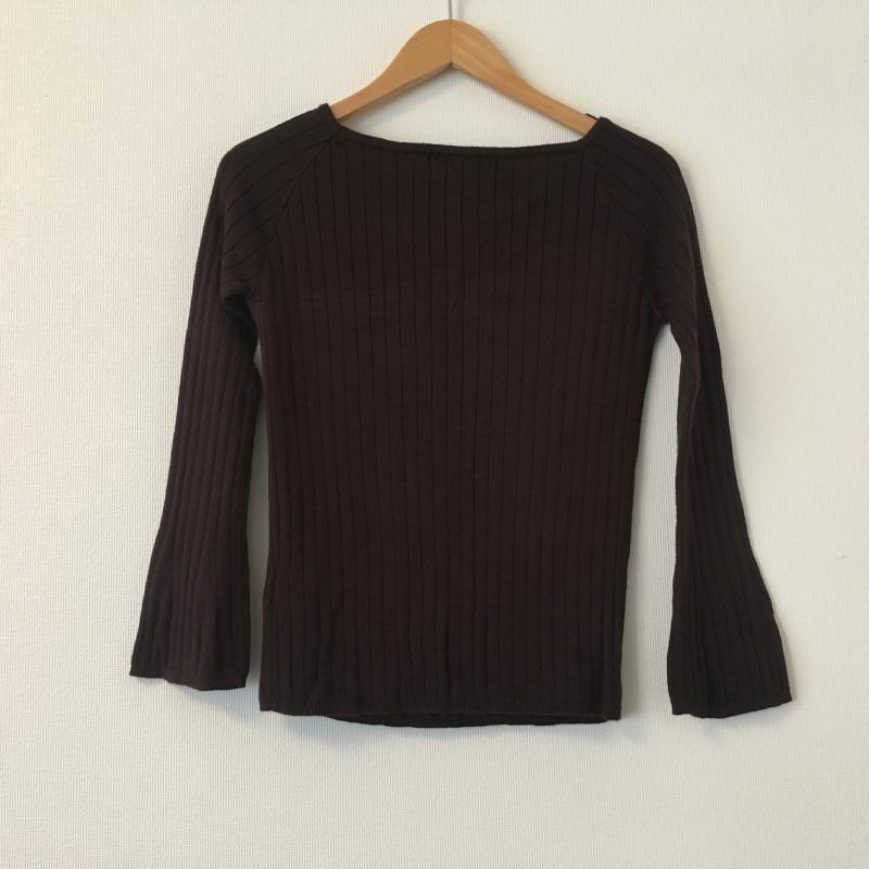 スパイラルスパイス SPIRALSPICE カットソー 長袖 38 無地 茶 / ブラウン / レディース USED 古着 中古 10005429