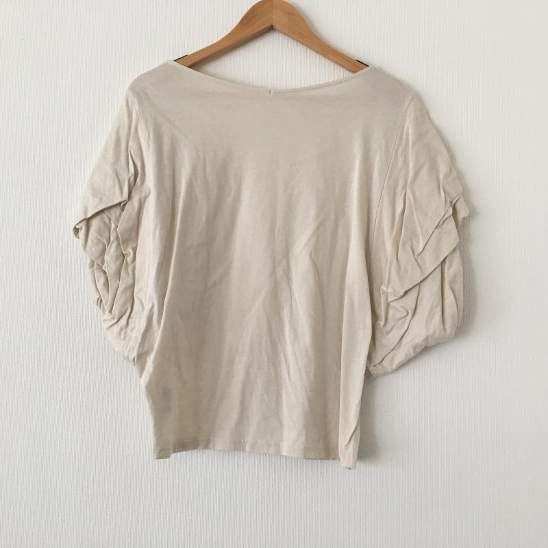 アナナス anana カットソー 半袖 38 無地 ベージュ / ベージュ / レディース USED 古着 中古 10005434