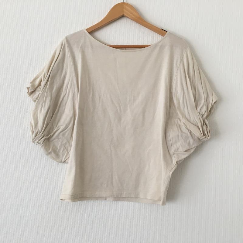 アナナス anana カットソー 半袖 38 無地 ベージュ / ベージュ / レディース USED 古着 中古 10005437
