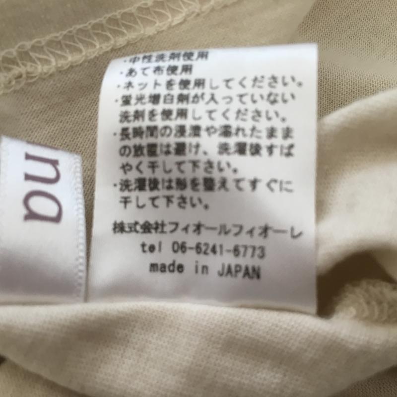 アナナス anana カットソー 半袖 38 無地 ベージュ / ベージュ / レディース USED 古着 中古 10005437