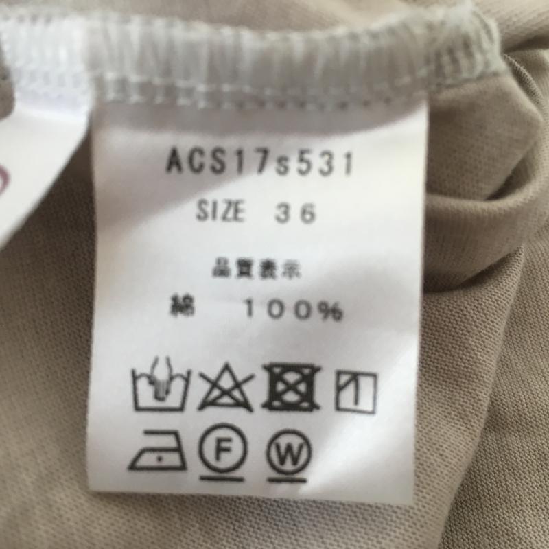 アナナス anana カットソー 半袖 36 無地 灰 / グレー / レディース USED 古着 中古 10005438