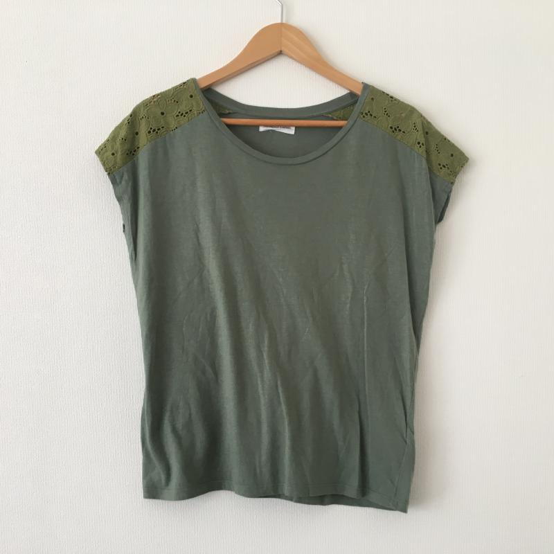グリーンデイル ガーネット GREENDALE GARNET カットソー 半袖 M 無地 緑 / グリーン / レディース USED 古着 中古 10005468