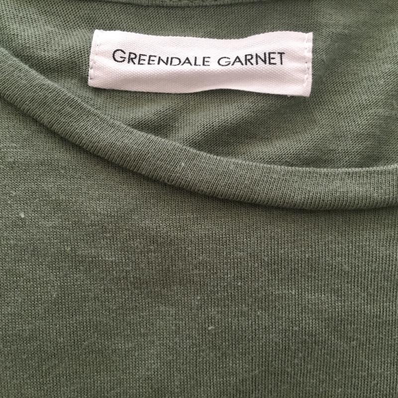 グリーンデイル ガーネット GREENDALE GARNET カットソー 半袖 M 無地 緑 / グリーン / レディース USED 古着 中古 10005468