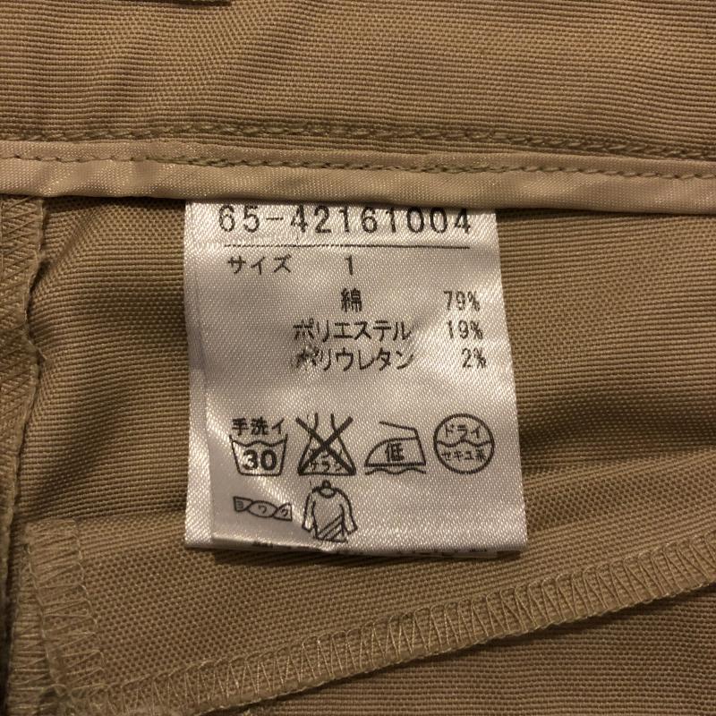 クリアインプレッション CLEAR IMPRESSION パンツ チノパン 裾にボタン 1 無地 ベージュ / ベージュ / レディース USED 古着 中古 10005509