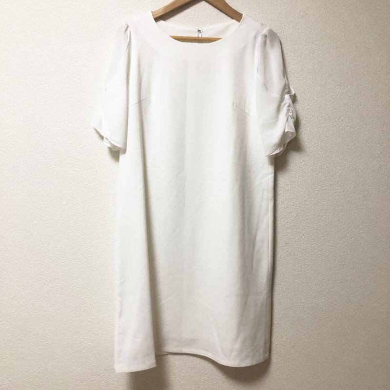 エンネア Ennea ワンピース ひざ丈スカート 38 無地 白 / ホワイト / レディース USED 古着 中古 10005514