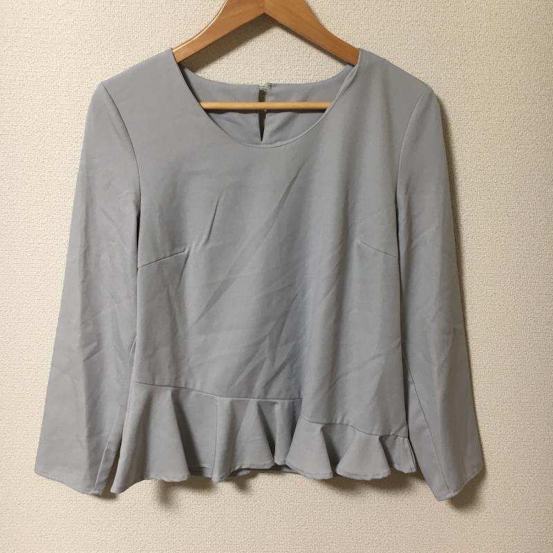 エンネア Ennea シャツ、ブラウス 長袖 38 無地 青 / ブルー / レディース USED 古着 中古 10005590