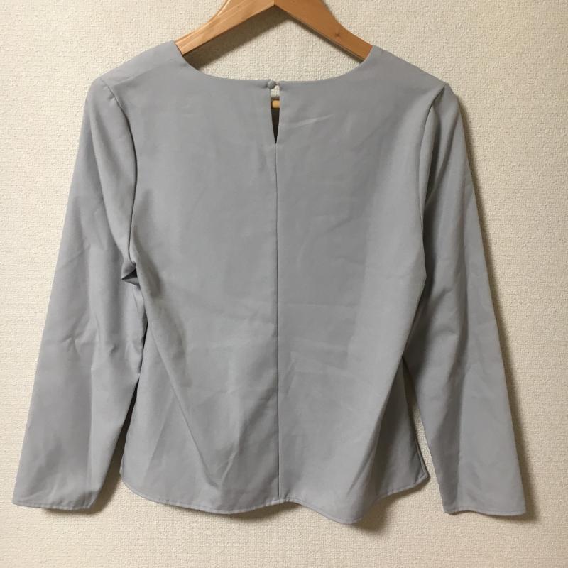 エンネア Ennea シャツ、ブラウス 長袖 38 無地 青 / ブルー / レディース USED 古着 中古 10005590