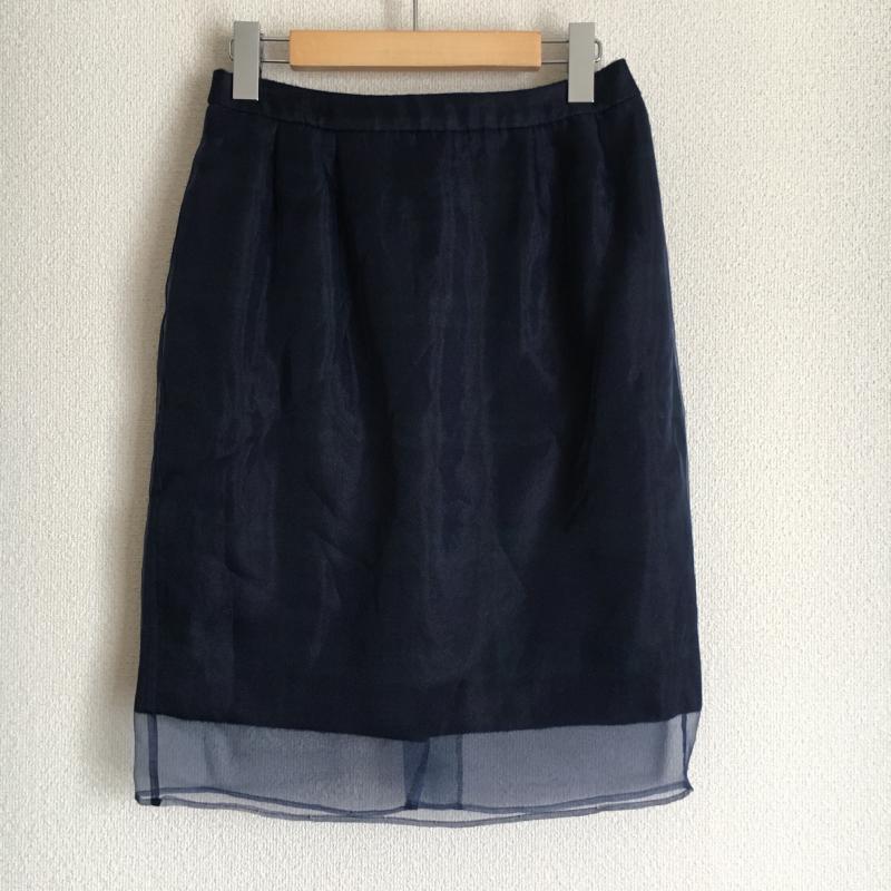ソーノ Sono スカート ひざ丈スカート 2 チェック 紺 / ネイビー / X 緑 / グリーン / レディース USED 古着 中古 10005596