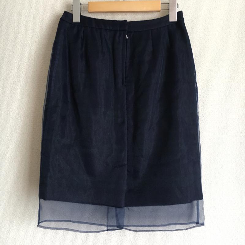 ソーノ Sono スカート ひざ丈スカート 2 チェック 紺 / ネイビー / X 緑 / グリーン / レディース USED 古着 中古 10005596