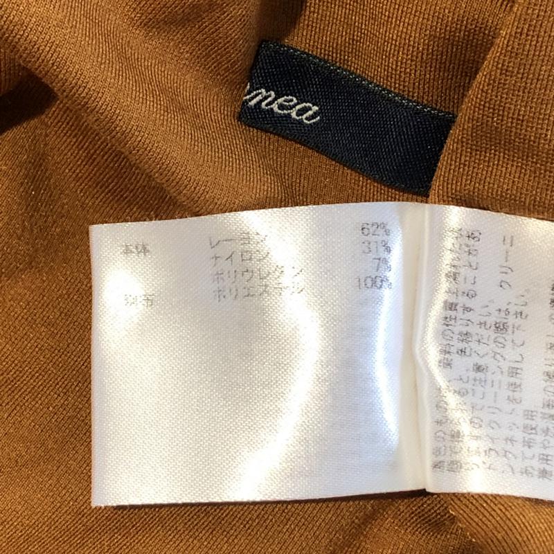 エンネア Ennea カットソー 長袖 38 無地 茶 / ブラウン / レディース USED 古着 中古 10005698