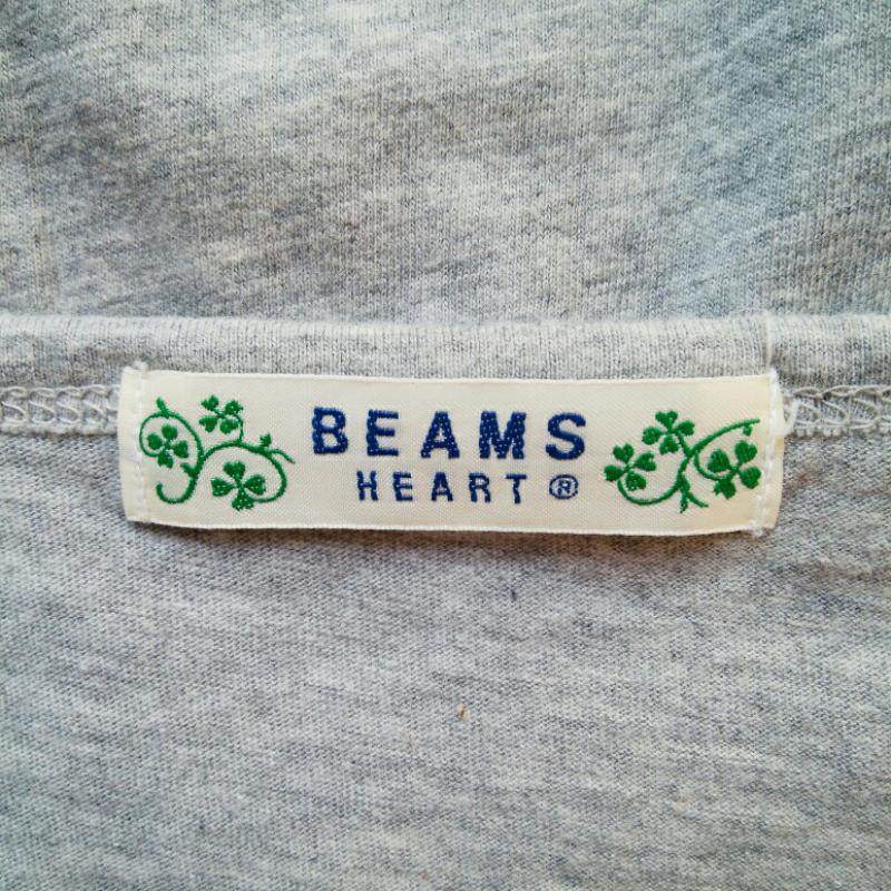 ビームス ハート BEAMS HEART Tシャツ 半袖 FREE 無地 X ロゴ、文字 灰 / グレー / X 桃 / ピンク / レディース USED 古着 中古 10005816