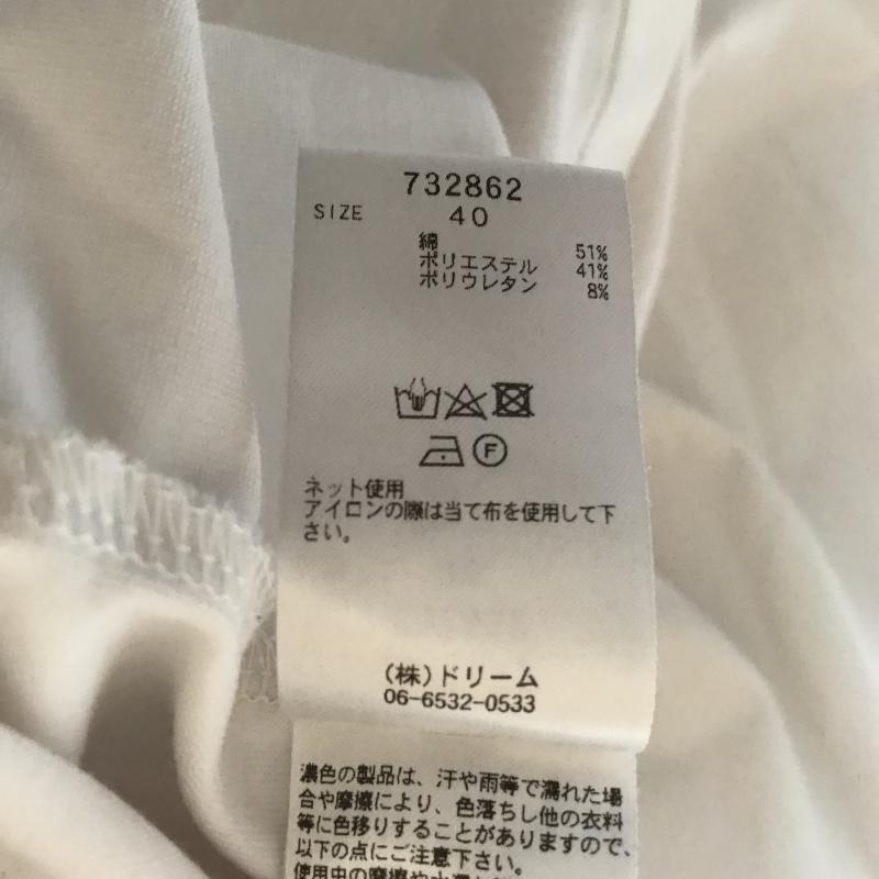 ロージー ROSIEE カットソー 半袖 40 無地 白 / ホワイト / レディース USED 古着 中古 10005845