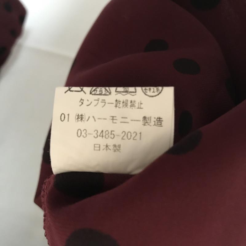 フリークスストア FREAK'S STORE カットソー 長袖 FREE ドット 黒 / ブラック / X 赤 / レッド / レディース USED 古着 中古 10005856