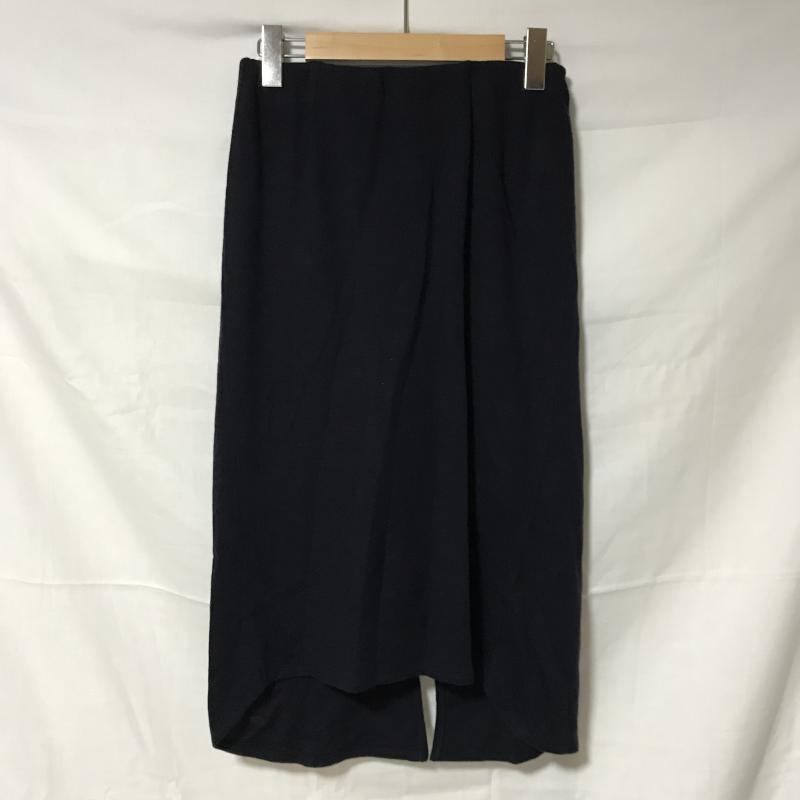 ノーブルブラン NobleBlanc スカート ロングスカート 36 無地 紺 / ネイビー / レディース USED 古着 中古 10005873
