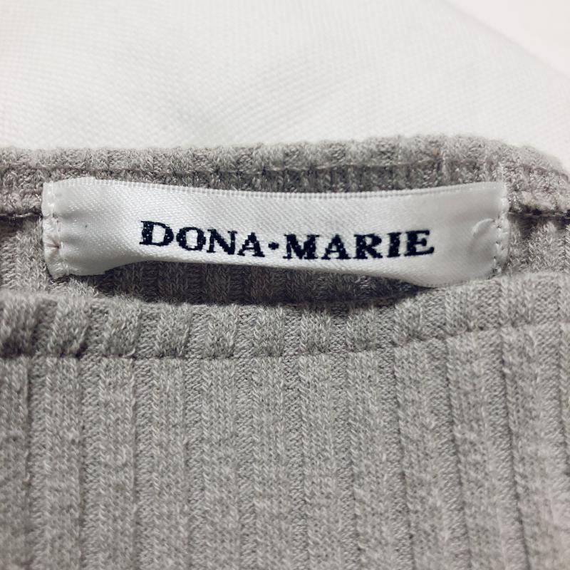 ドナマリー DONA MARIE カットソー 長袖 36 無地 灰 / グレー / レディース USED 古着 中古 10005886