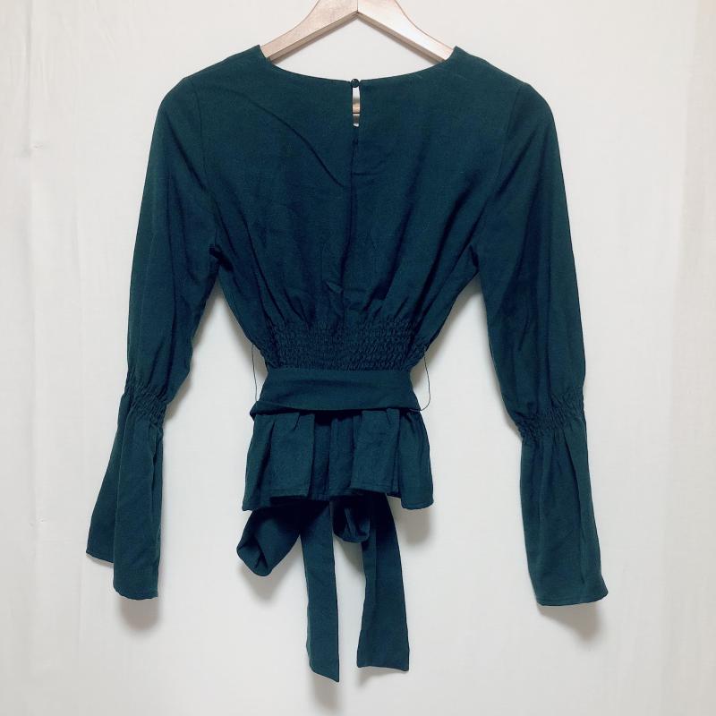 エンネア Ennea カットソー 長袖 38 無地 緑 / グリーン / レディース USED 古着 中古 10005888