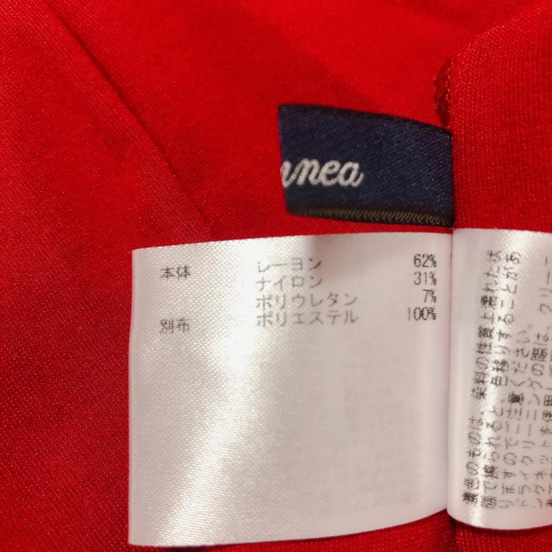 エンネア Ennea カットソー 長袖 40 無地 赤 / レッド / レディース USED 古着 中古 10005891