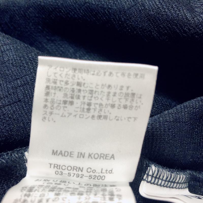 ヨーロ YOLO カットソー 半袖 36 無地 X ダメージ加工 紺 / ネイビー / レディース USED 古着 中古 10005905