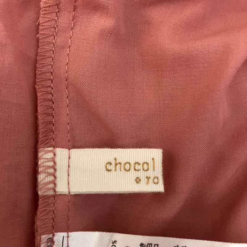 ショコラ フィネ ローブ chocol raffine robe シャツ、ブラウス 半袖 FREE 無地 桃 / ピンク / レディース USED 古着 中古 10005944