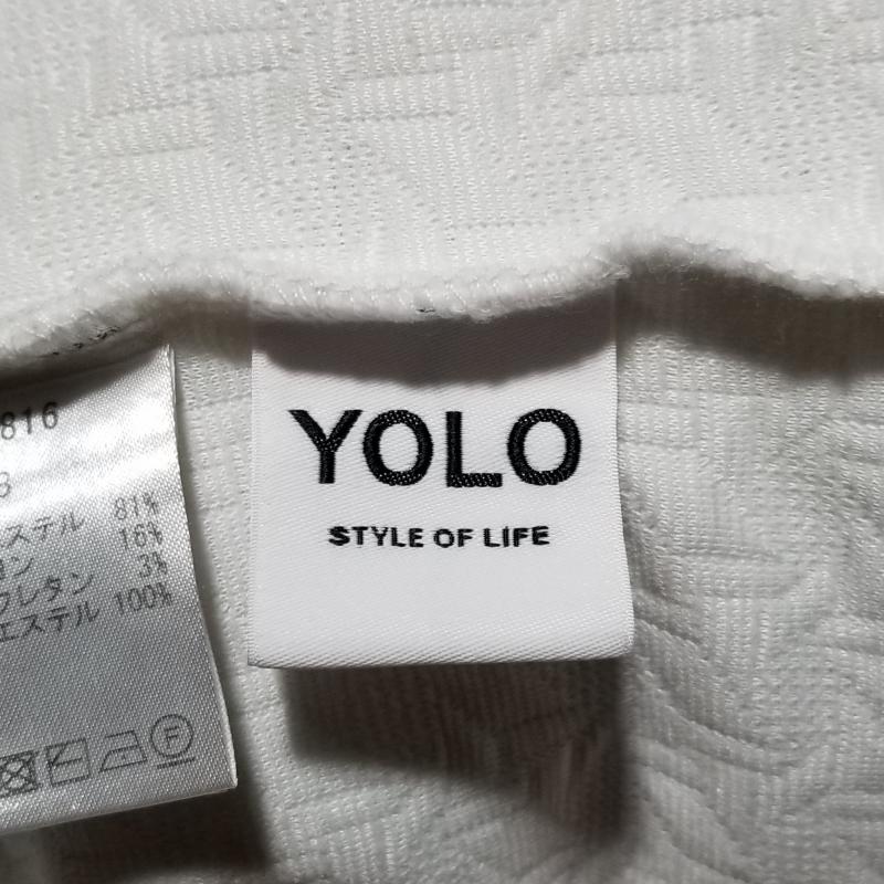 ヨーロ YOLO カットソー 半袖 袖がシースルー 38 無地 白 / ホワイト / レディース USED 古着 中古 10005982