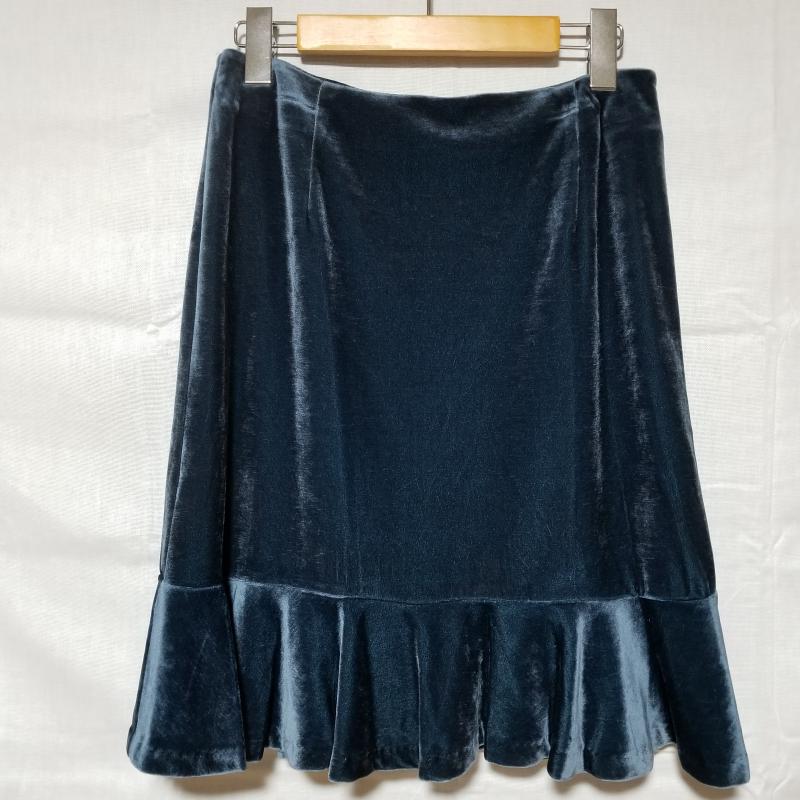 カーラ Cara スカート ひざ丈スカート 無地 青 / ブルー / レディース USED 古着 中古 10005995