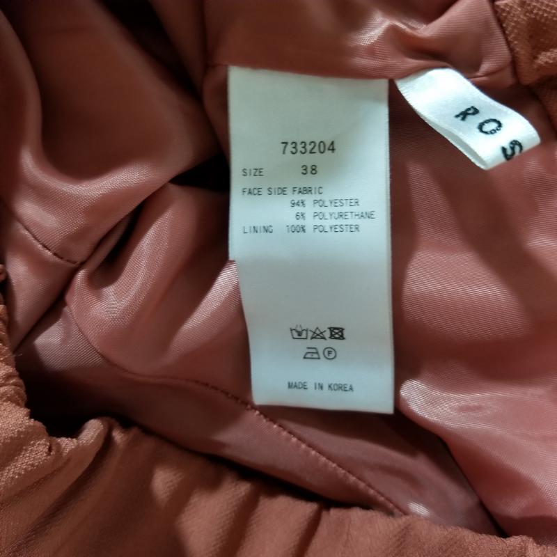 ロージー ROSIEE パンツ スラックス イージーパンツ 38 無地 桃 / ピンク / レディース USED 古着 中古 10006000