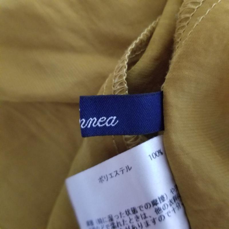 エンネア Ennea シャツ、ブラウス 長袖 36 無地 黄 / イエロー / レディース USED 古着 中古 10006019