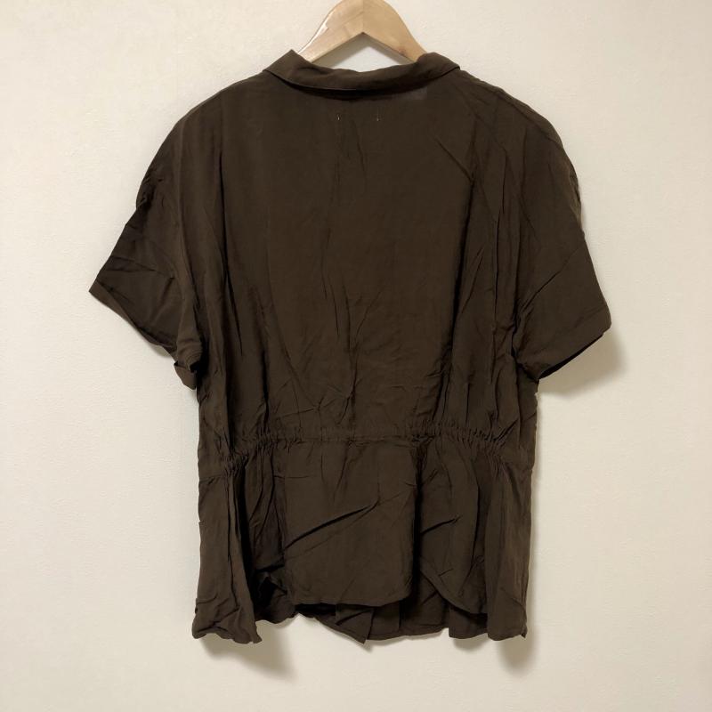 アースミュージックアンドエコロジー earth music&ecology シャツ、ブラウス 半袖 FREE 無地 茶 / ブラウン / レディース USED 古着 中古 10006038