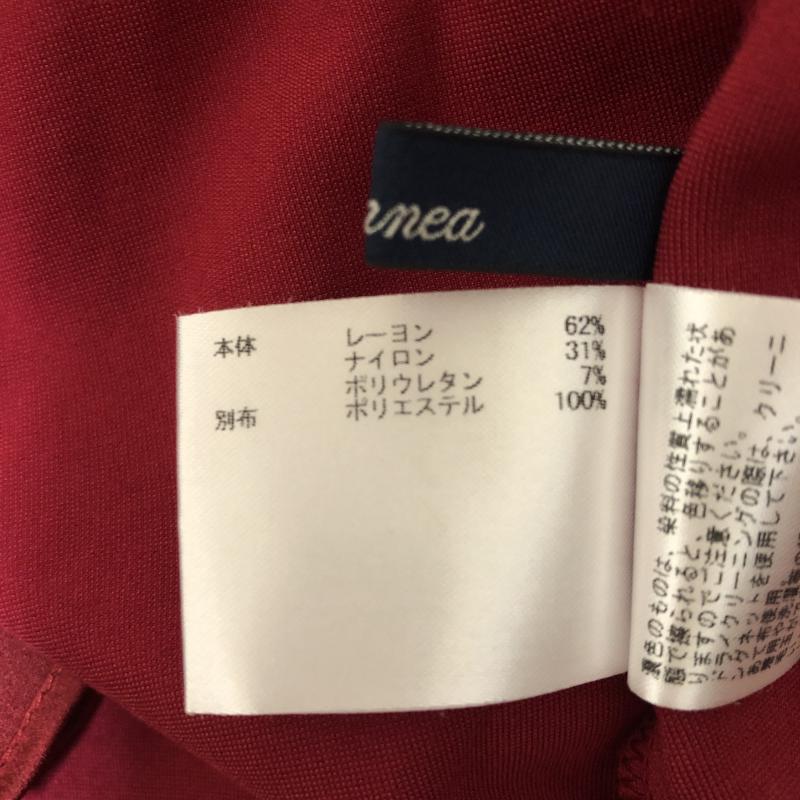 エンネア Ennea カットソー 長袖 36 無地 赤 / レッド / レディース USED 古着 中古 10006047