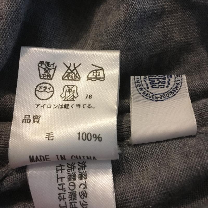 ジェイプレス J.PRESS ニット、セーター 半袖 脇にボタン S 無地 灰 / グレー / レディース USED 古着 中古 10006097