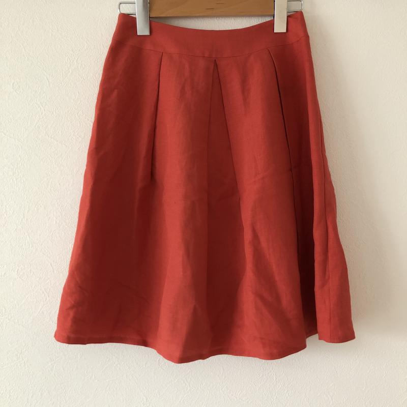 クレイサス CLATHAS スカート ひざ丈スカート 36 無地 橙 / オレンジ / レディース USED 古着 中古 10006113