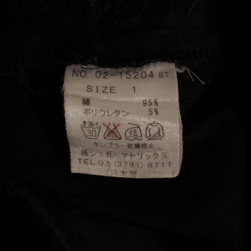 ストロベリーフィールズ STRAWBERRY-FIELDS パンツ チノパン 1 無地 黒 / ブラック / レディース USED 古着 中古 10006123