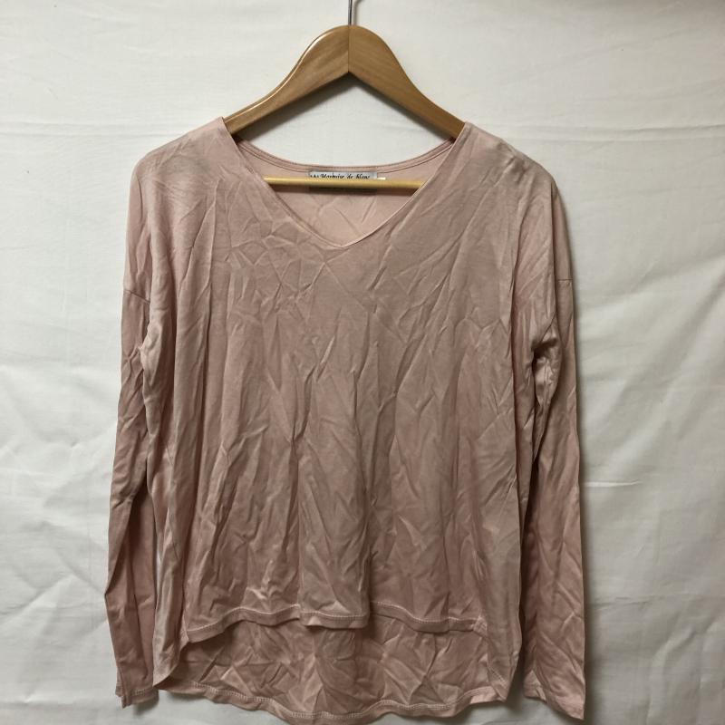 マルキスデブラン Marquise de blanc カットソー 長袖 38 無地 桃 / ピンク / レディース USED 古着 中古 10006153
