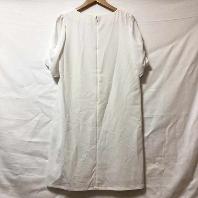 エンネア Ennea ワンピース ひざ丈スカート 38 無地 白 / ホワイト / レディース USED 古着 中古 10006157