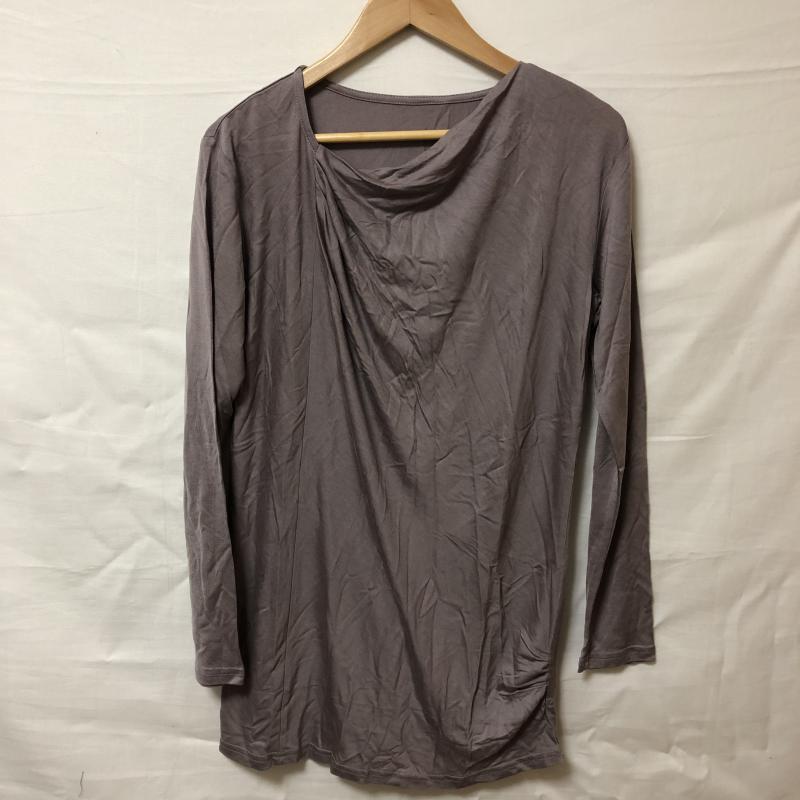 エニワイズ anywise カットソー 長袖 M 無地 灰 / グレー / レディース USED 古着 中古 10006168