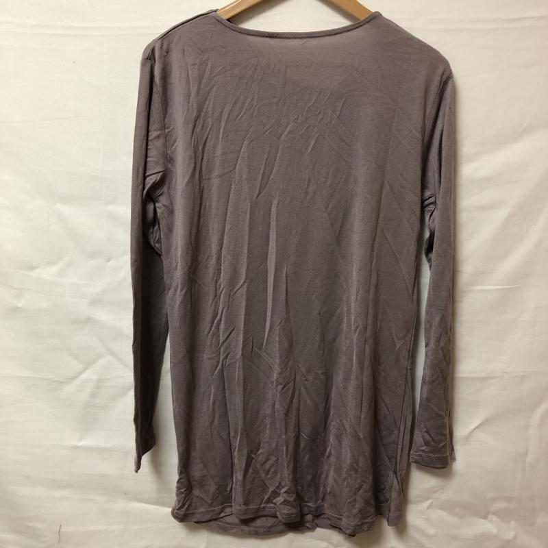エニワイズ anywise カットソー 長袖 M 無地 灰 / グレー / レディース USED 古着 中古 10006168