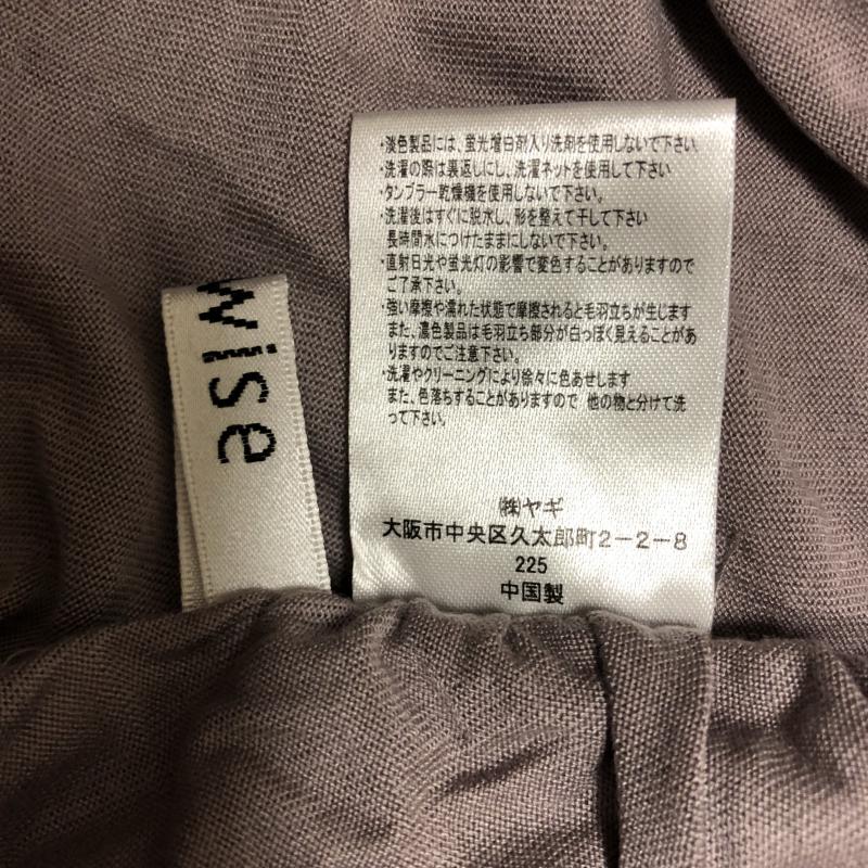 エニワイズ anywise カットソー 長袖 M 無地 灰 / グレー / レディース USED 古着 中古 10006168